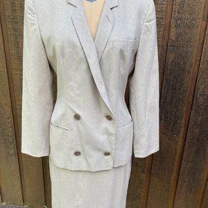 Vintage  Armani Mani Gray Jacket and Skirt